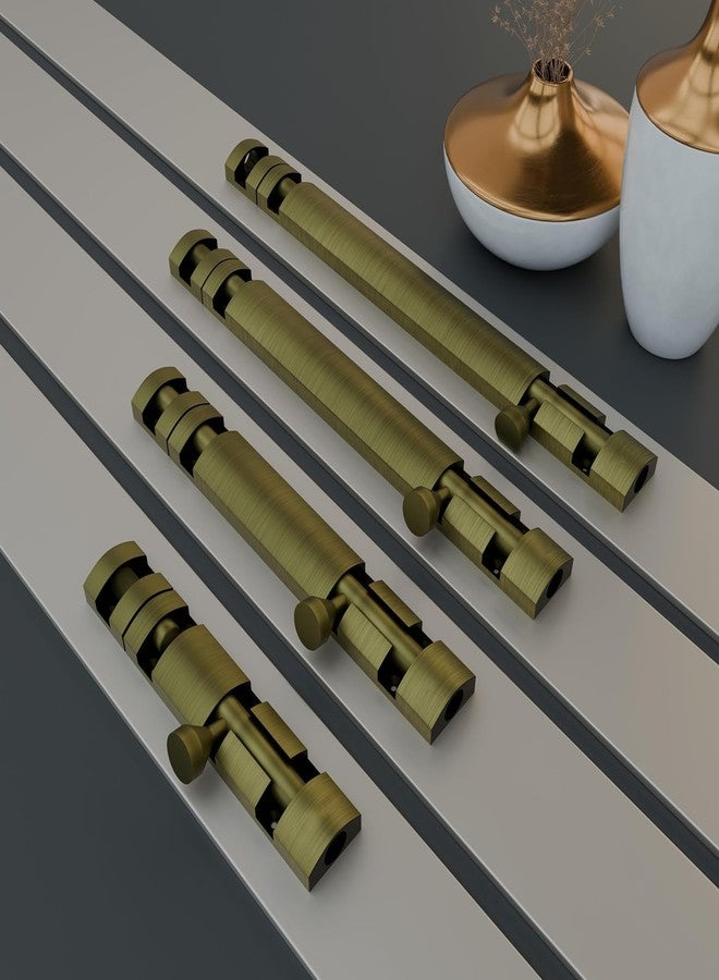 SENSI 4 Pack Premium Aluminum Tower Bolt 4 Inch | Heavy Duty Tower Bolt for Main Door, Bathroom & Bedroom | Kundi Door Latch, Chitakni for Home, Office Doors & Windows | Antique Finish - Image 3